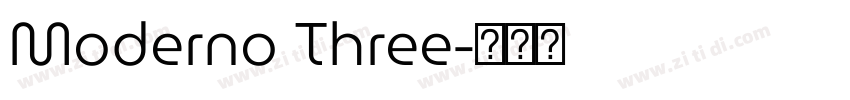 Moderno Three字体转换